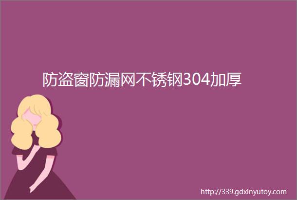 防盗窗防漏网不锈钢304加厚