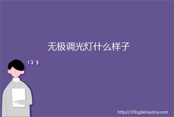 无极调光灯什么样子