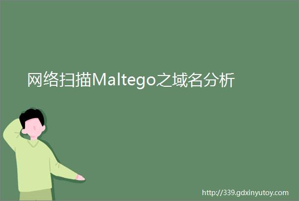 网络扫描Maltego之域名分析
